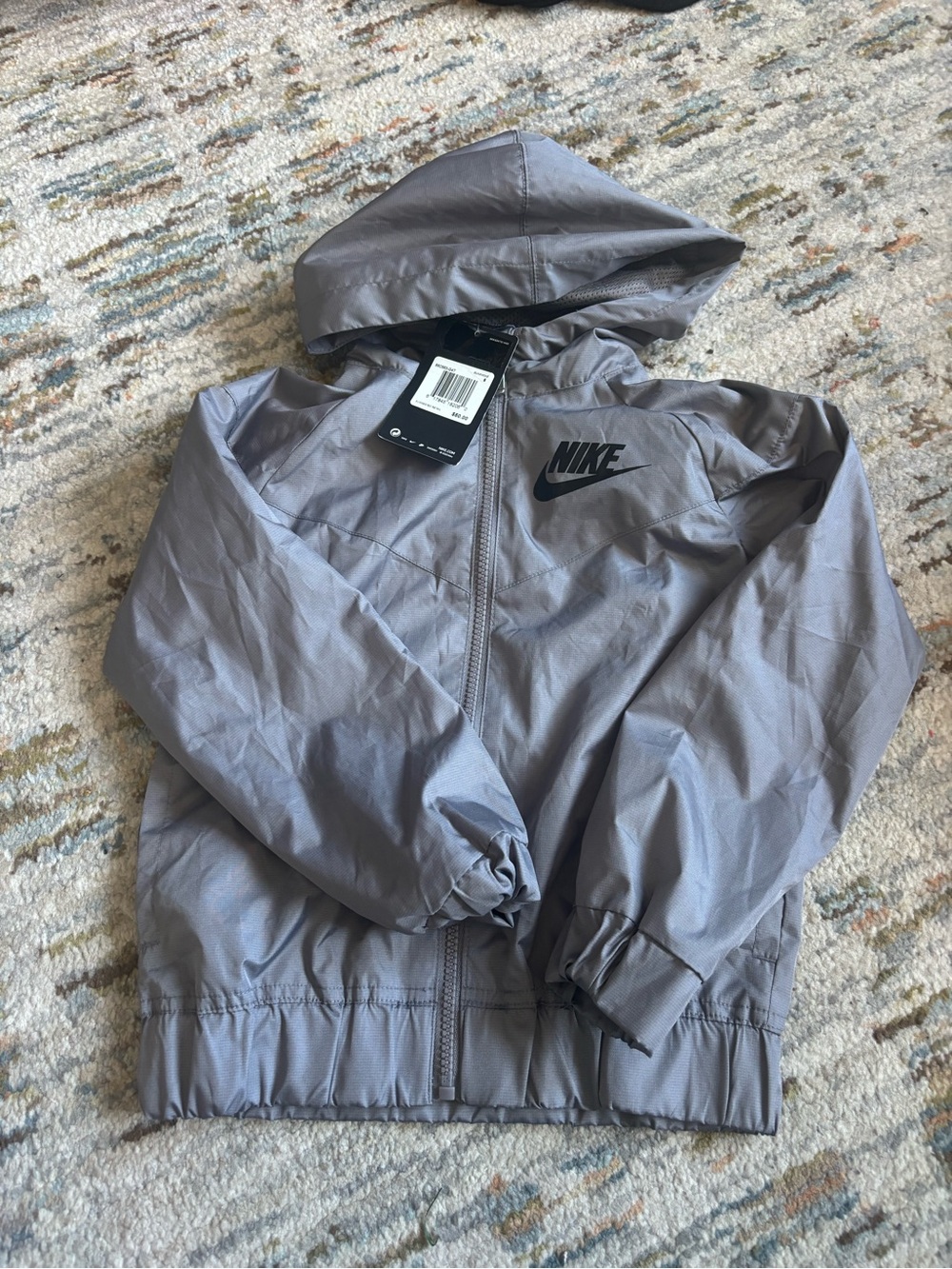 Nike Grey Windbreaker Jacket